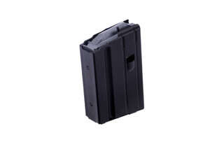 The C Products stainless steel 5 round 6.8 SPC magazine features a grey follower